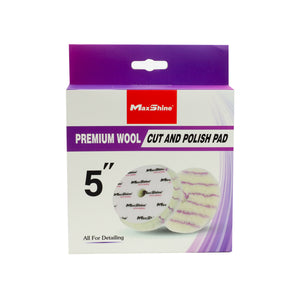 Premium Wool Cut and Polish Pad 5in