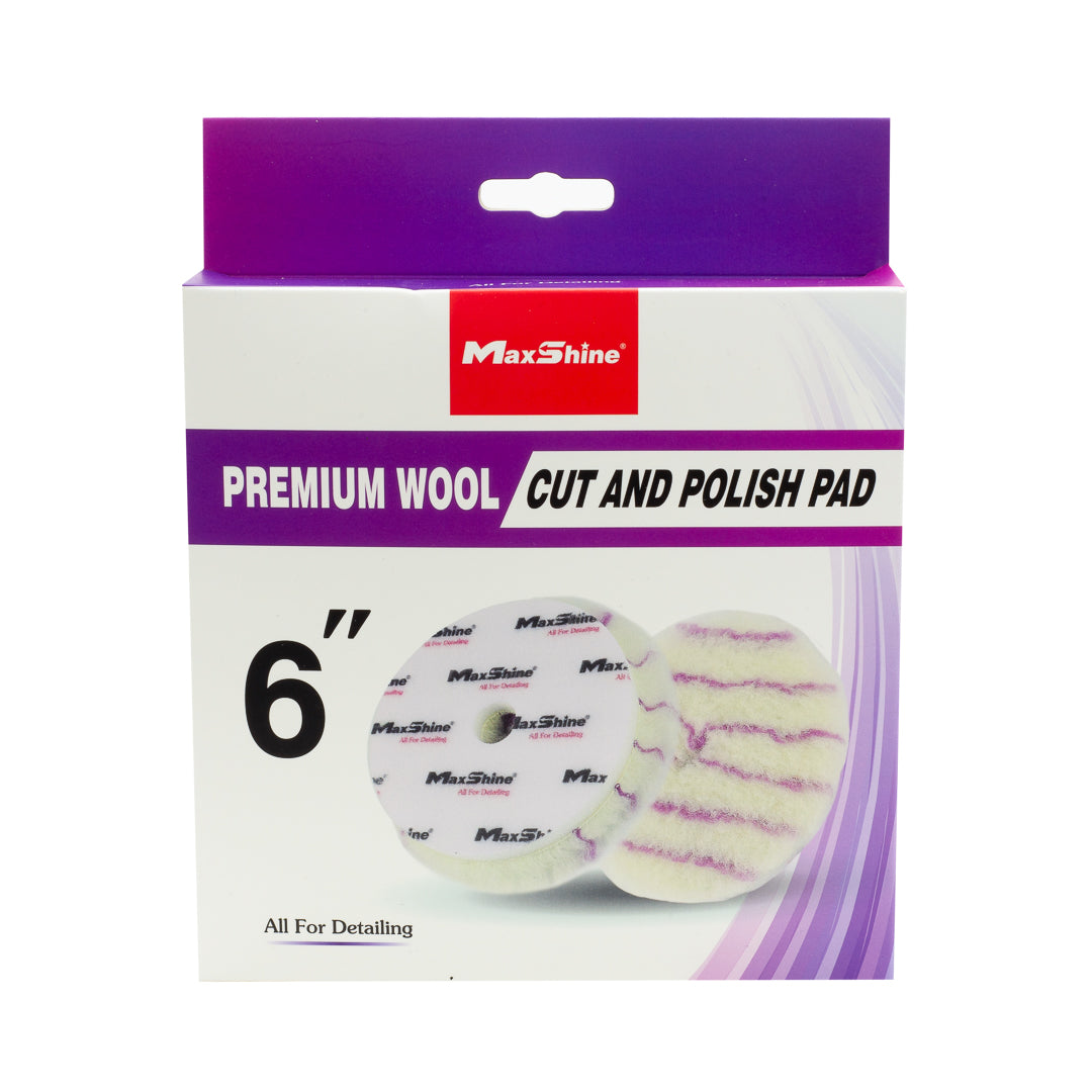 Premium Wool Cut and Polish Pad 6in