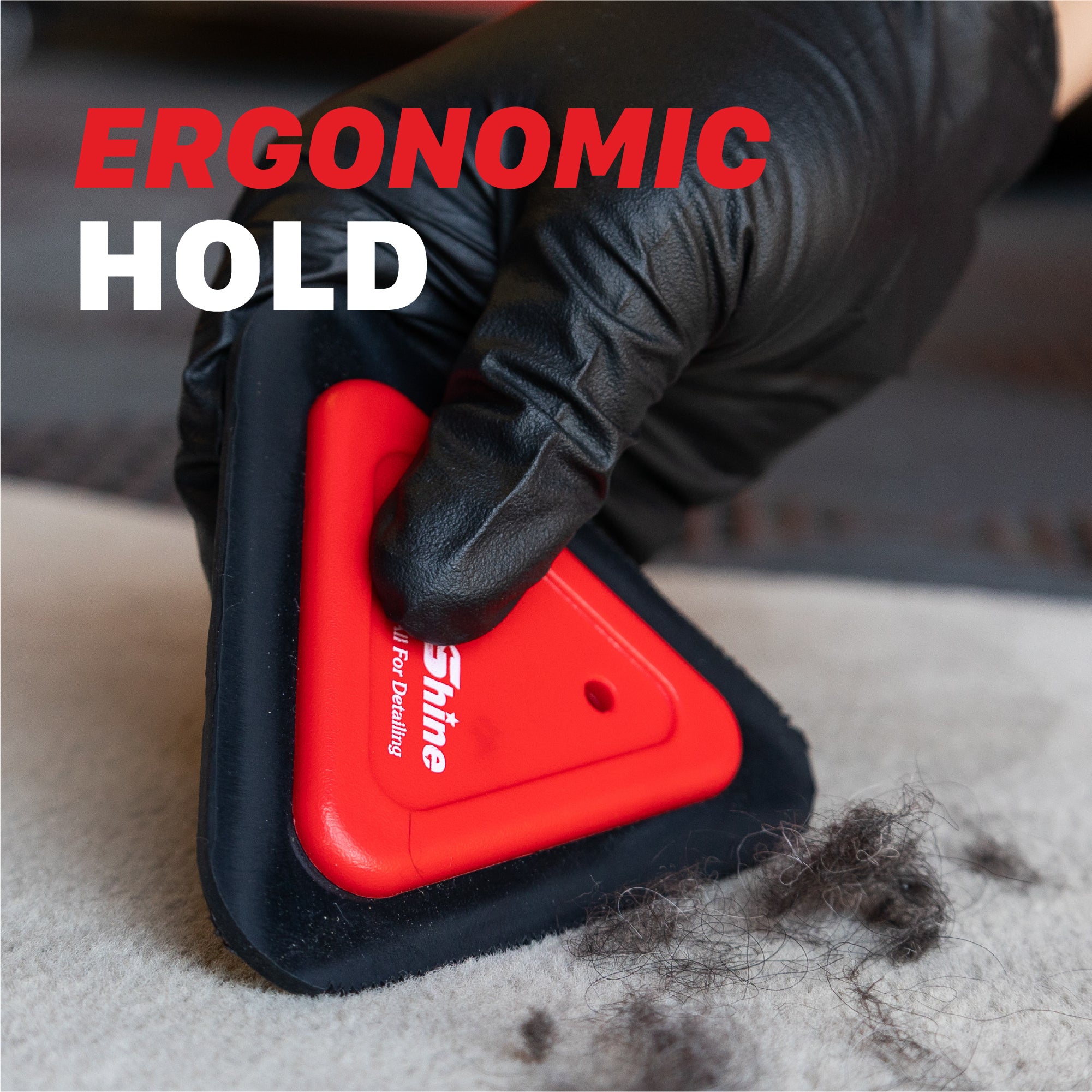 7011028N Pet Hair Remover for Car - Mini Pet Hair Carpet Brush - 4in