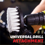 7012010 Soft Leather & Fabric Drill Brush Set - 2in & 4in