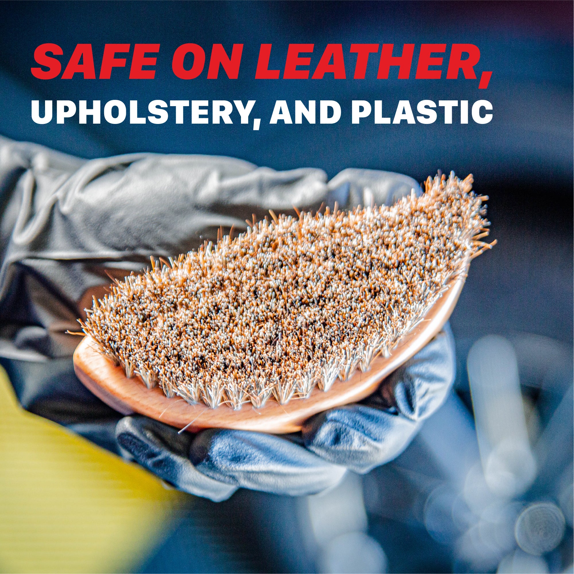 7012003 Brush for Cleaning Car Interior | Ergonomic Interior Detailing Brush