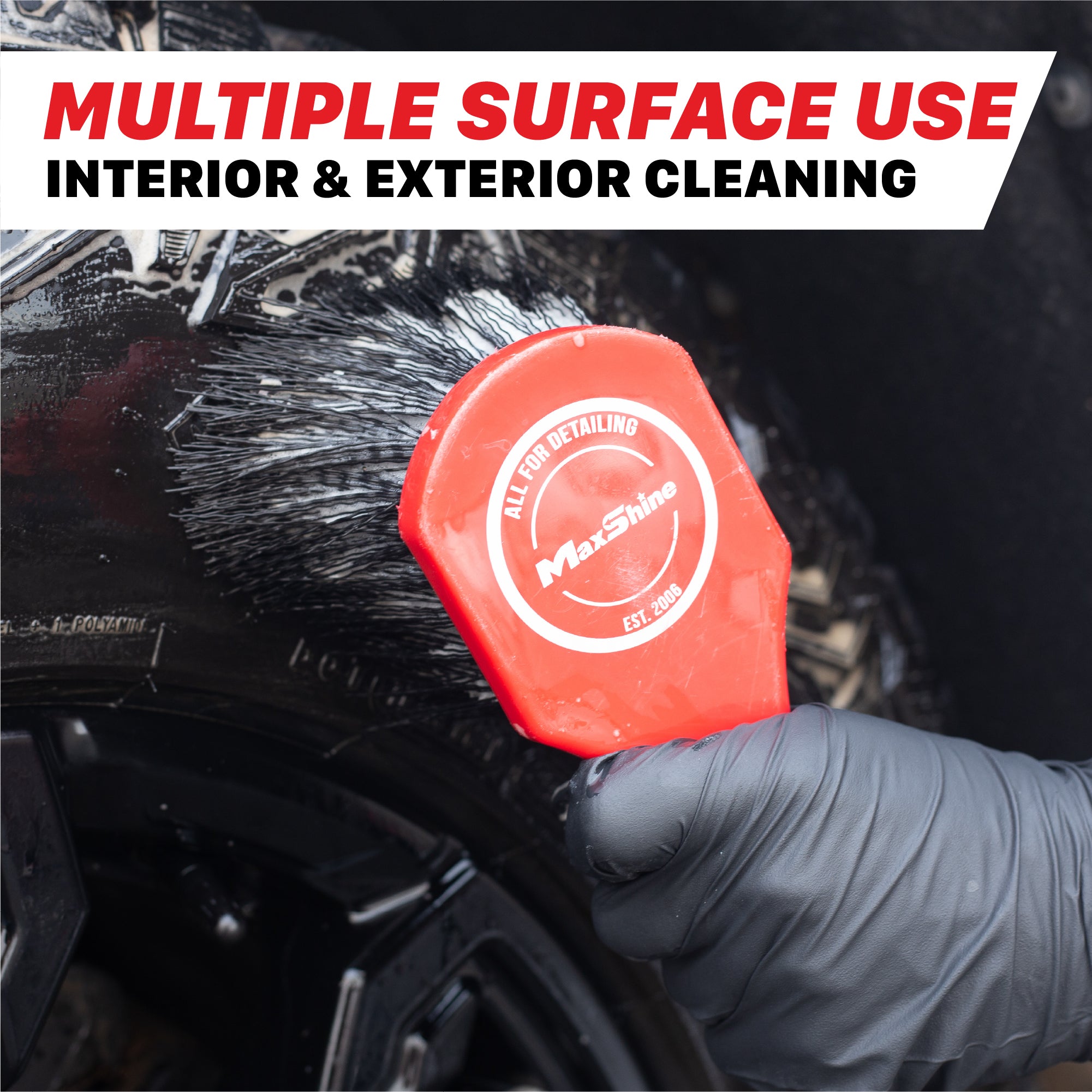 7011027 Deep Clean Brush | Heavy-Duty Wheel and Carpet Cleaning Brush