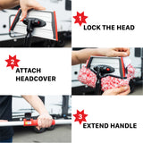 7011035- Car Wash Tool | IncrediStick – Extendable Microfiber Wash Mitt