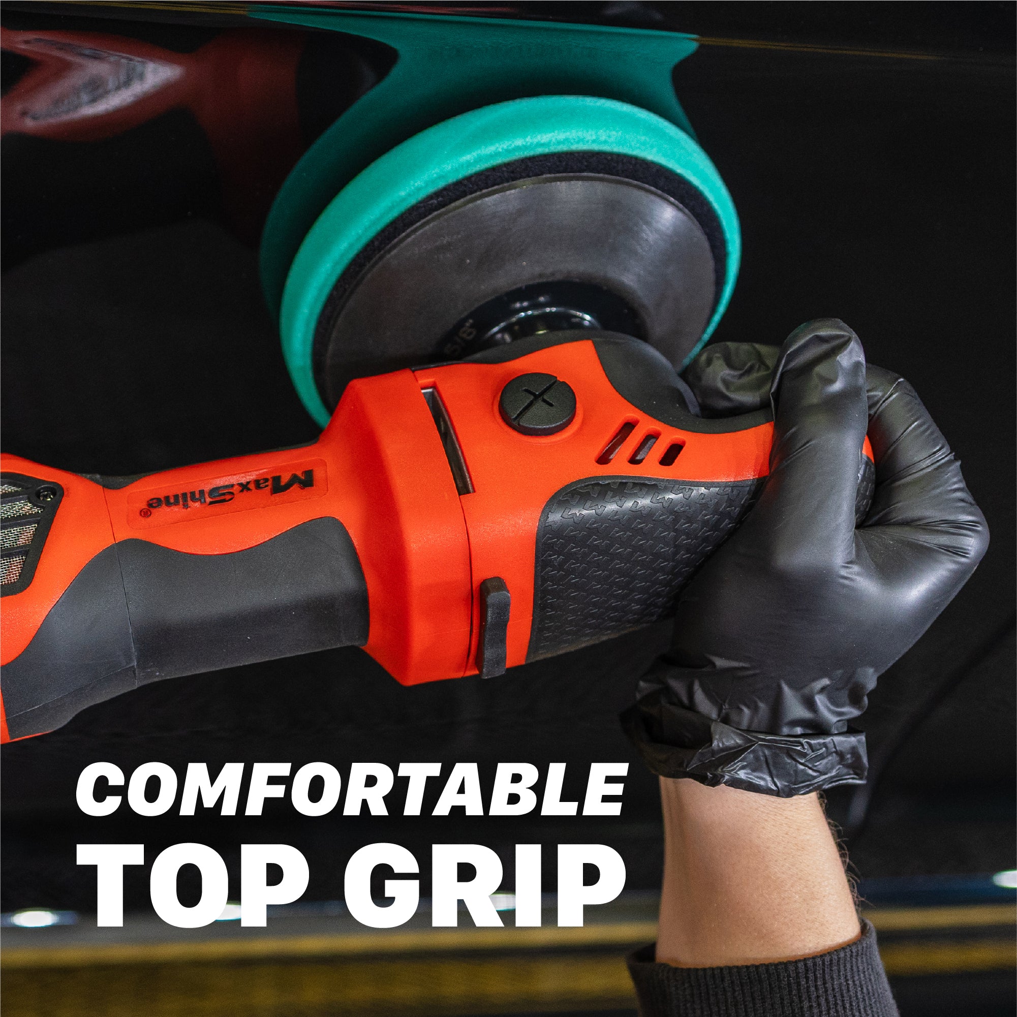 MaxShine MB Pro Series Brushless Polishers Soft Start Textured Trigger and Trigger Lock