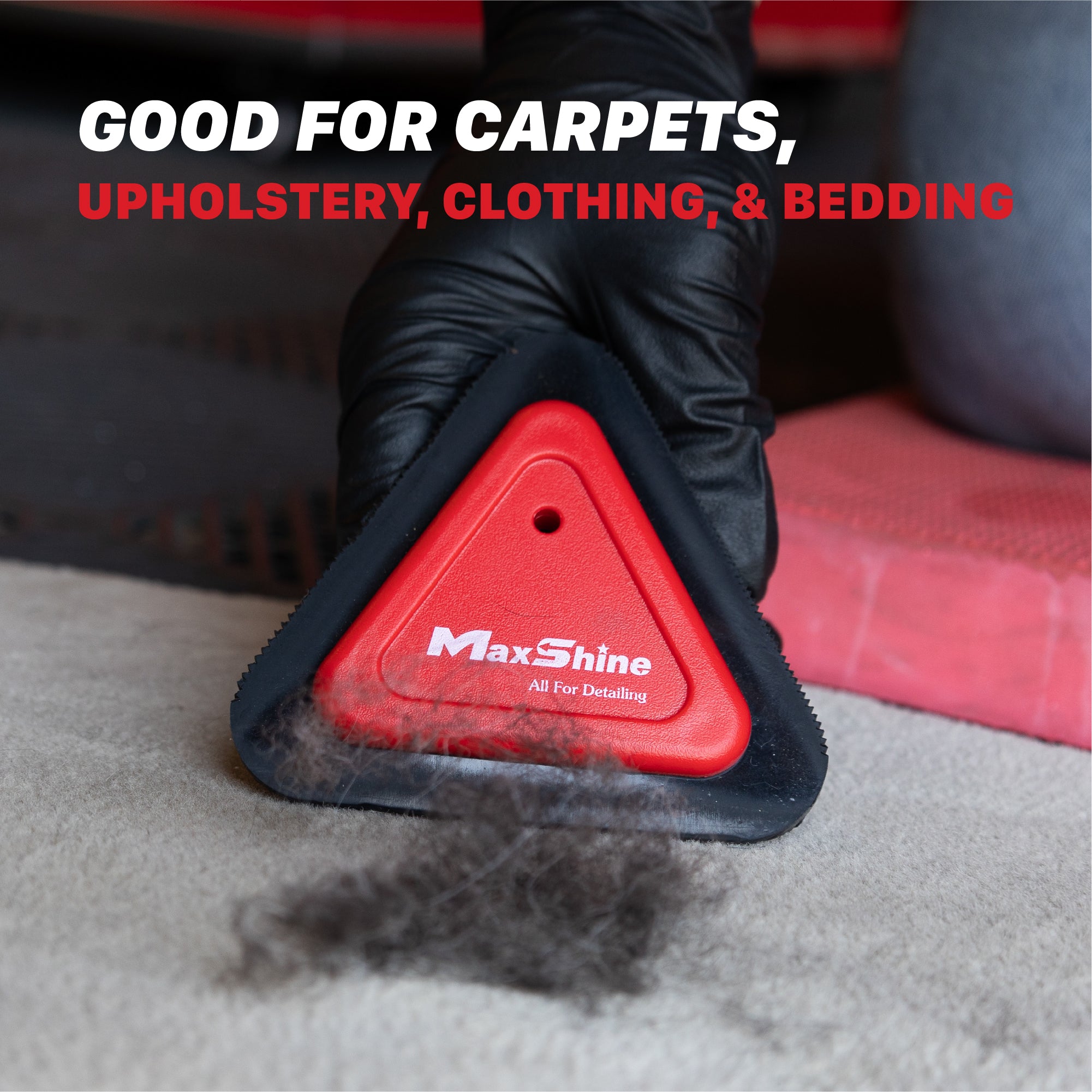 7011028N Pet Hair Remover for Car - Mini Pet Hair Carpet Brush - 4in