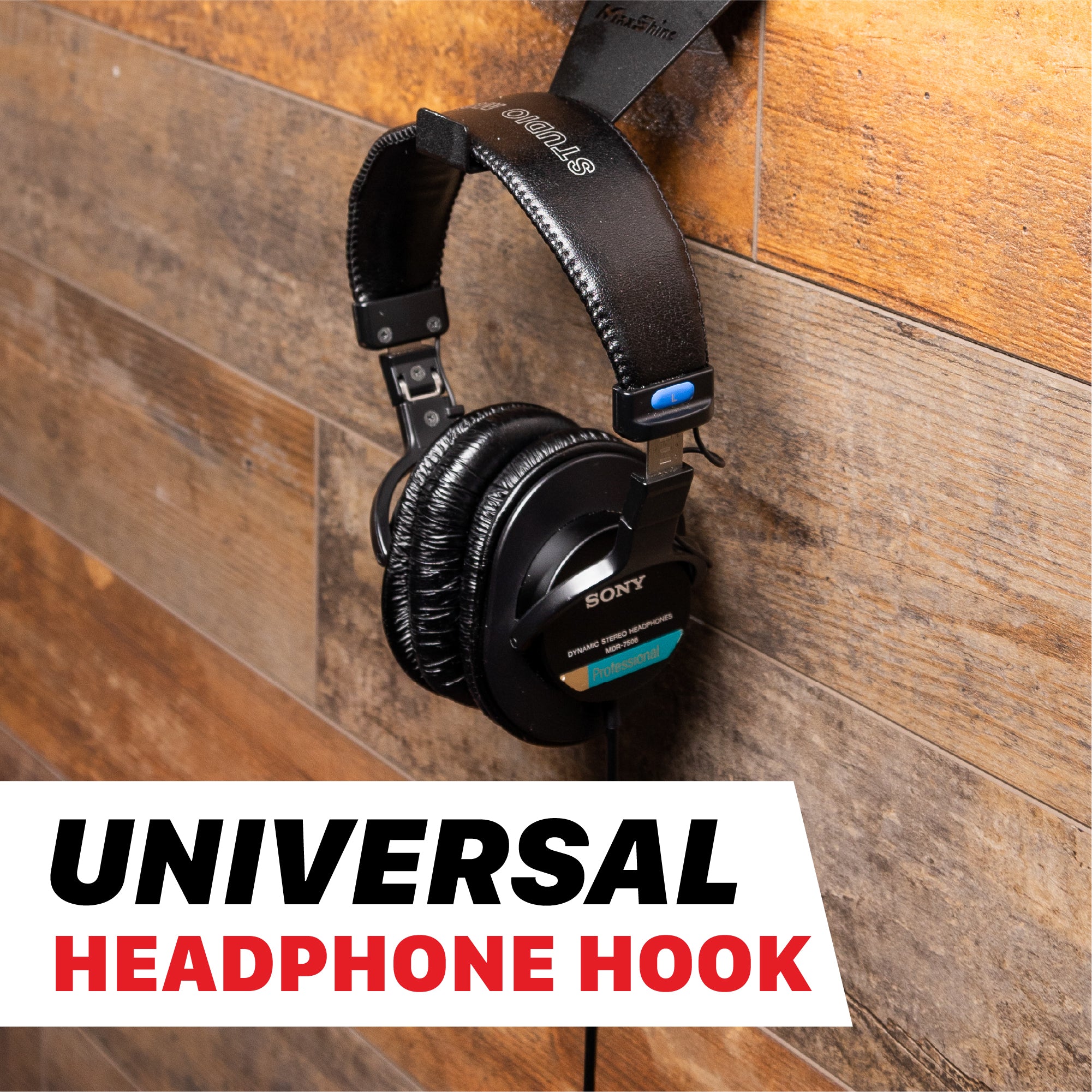 H11 Wall Mount Phone Holder and Headphone Rack