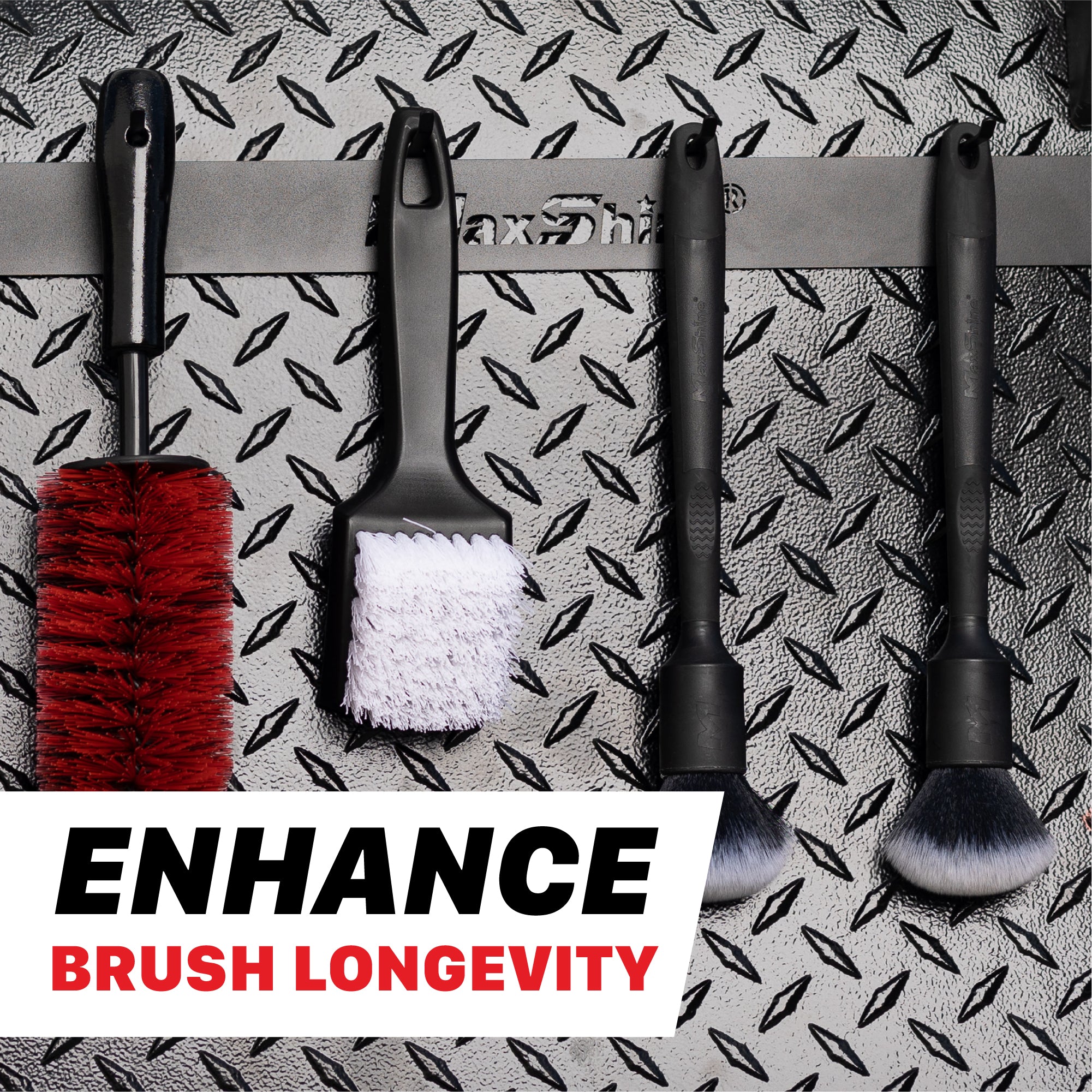 Wall Brush Holder | Detailing Brush Hanger - 6 Brushes