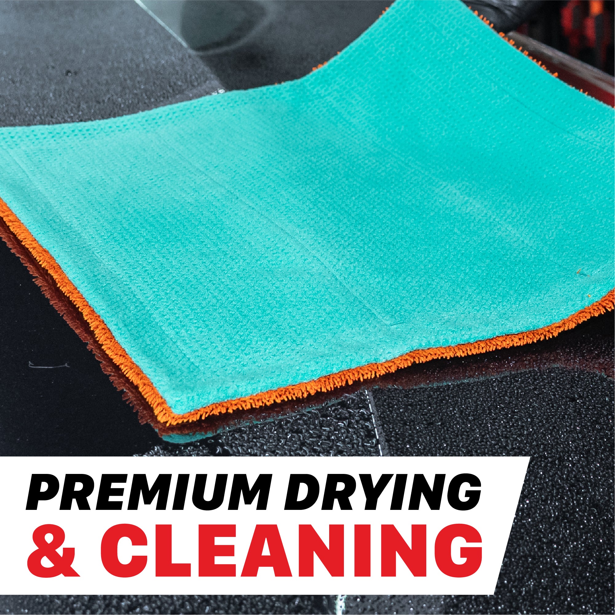 980GSM Twisted Loop & Waffle Weave Colorful Cleaning Towel