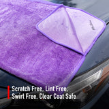 600GSM Purple Single Twisted Loop Drying Towel