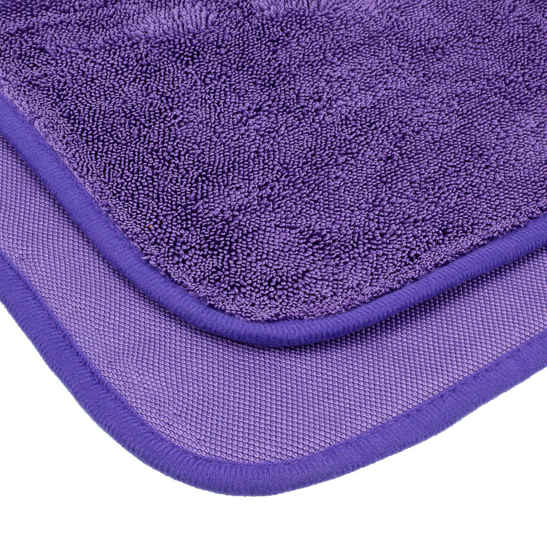 MaxShine 600GSM Purple Single Twisted Loop Drying Towel Car Care Towel