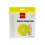 Rotary Wave Foam Polishing Pad 7in - Yellow Polishing