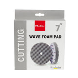 Rotary Wave Foam Polishing Pad 7in - Grey Cutting