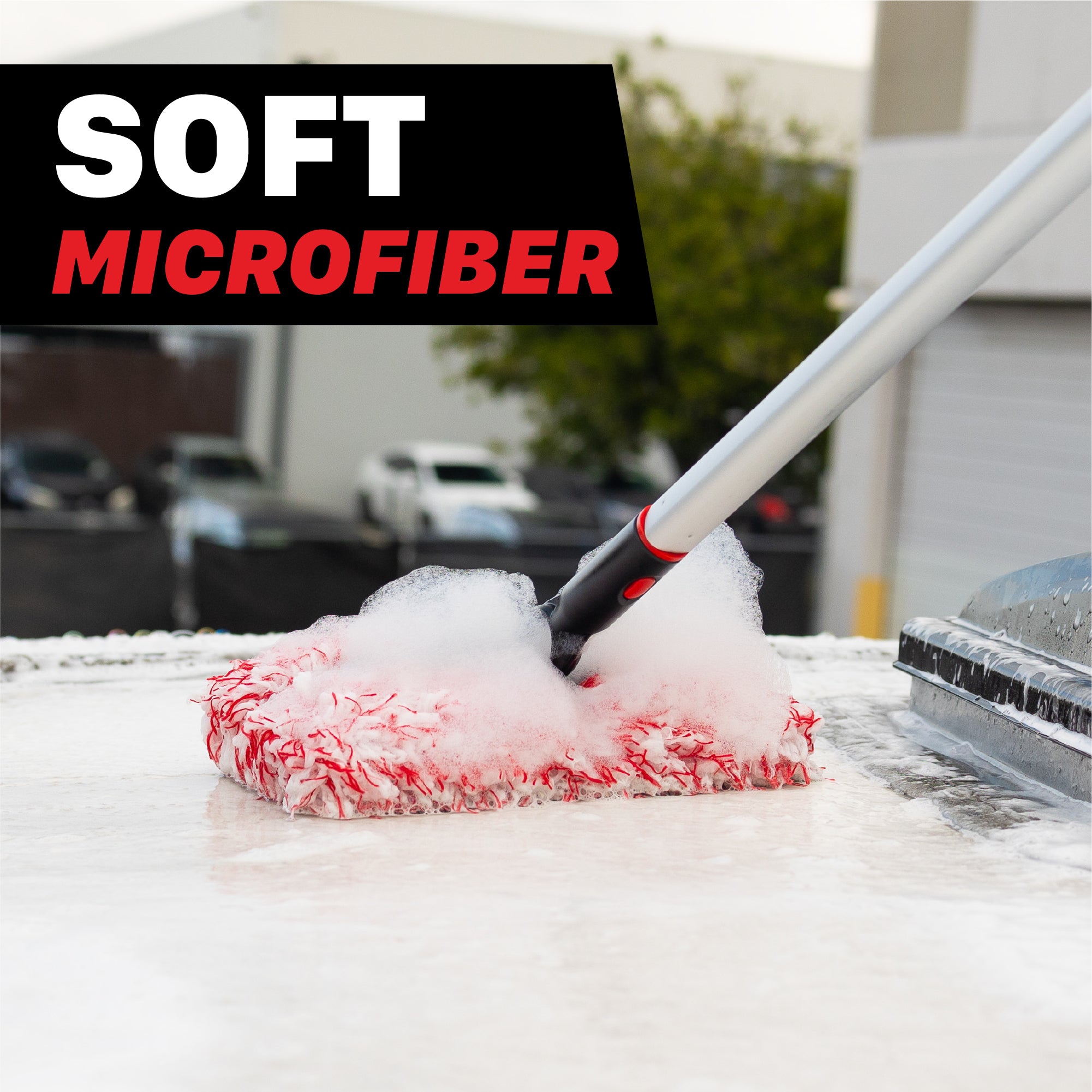 7011035-HRW Car Wash Tool | IncrediStick – Extendable Microfiber Wash Mitt