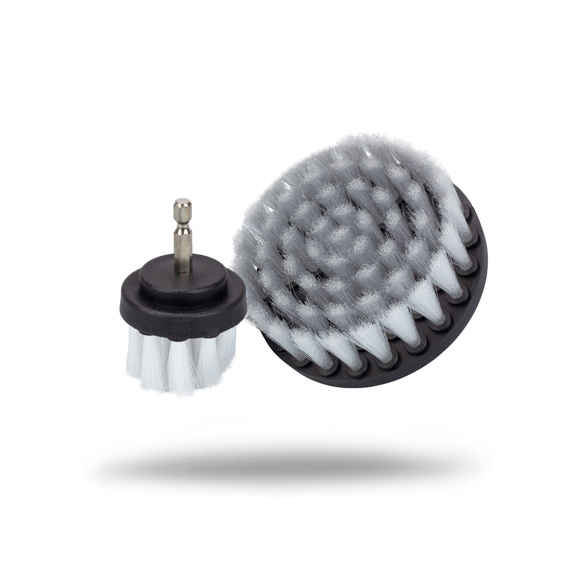 7012010 Soft Leather & Fabric Drill Brush Set - 2in & 4in