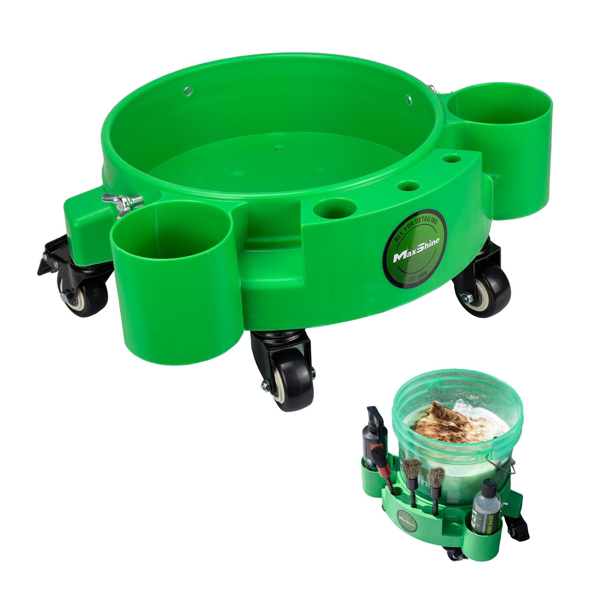 702311 Rolling Bucket Dolly - Green
