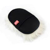 8011001 Super Sheepskin Wash Mitts - Short Hair Black