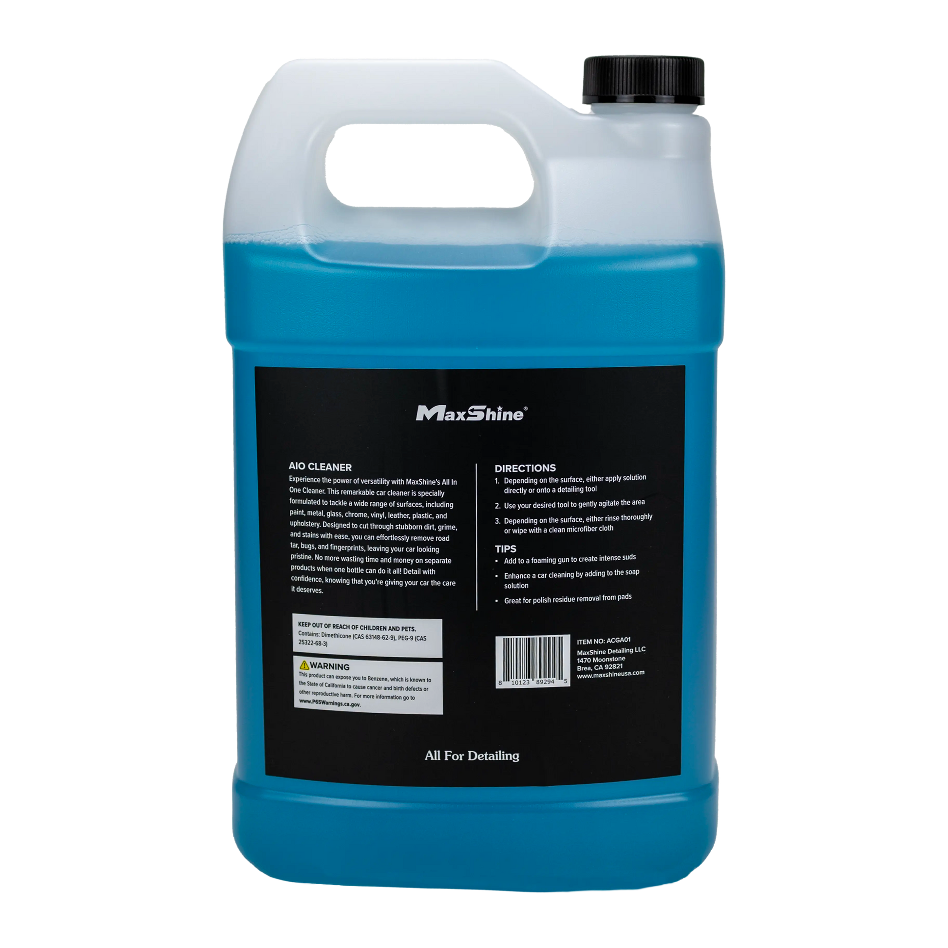 ACGA01 Interior Car Cleaner | AIO Cleaner 1 Gallon