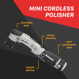 M0312 V2 Cordless Dual Action Polisher | M0312 V2 - Mini Cordless Hybrid Rotary & DA Polisher