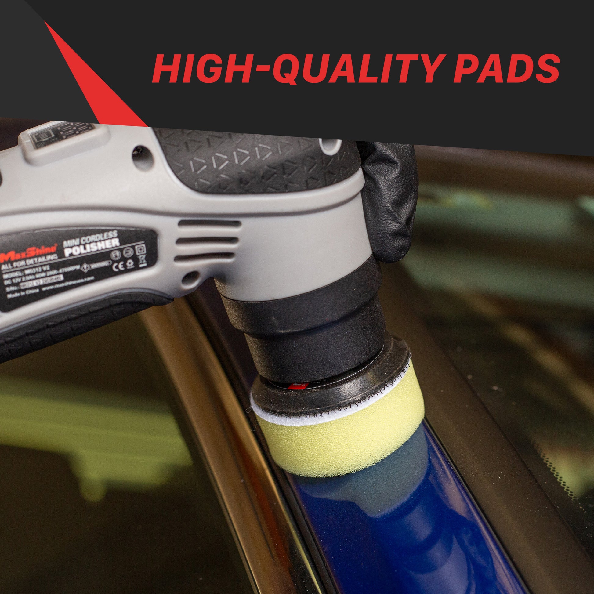 204000- Buffing Pads for Cars | Rotary Polishing Kit - 1in, 2in, 3in
