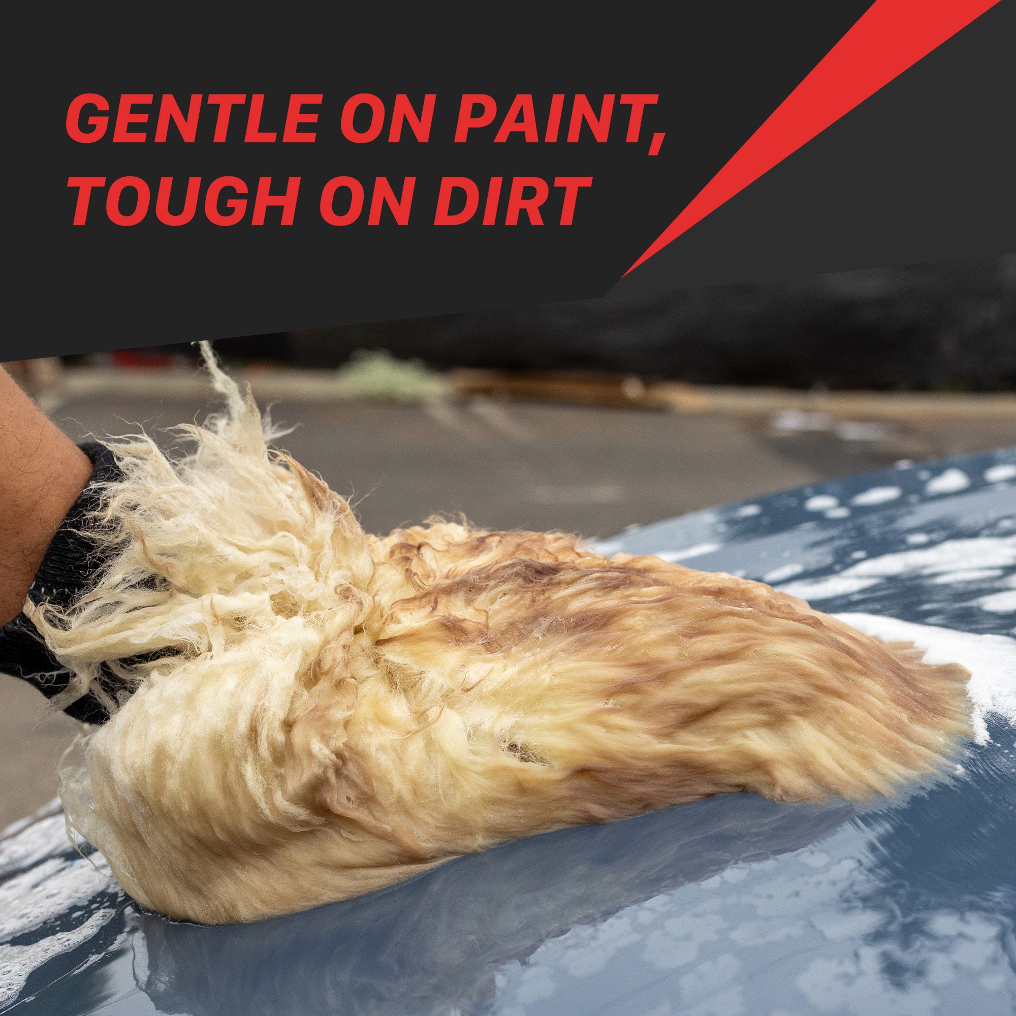 8011004 Super Sheepskin Wash Mitts - Long Hair