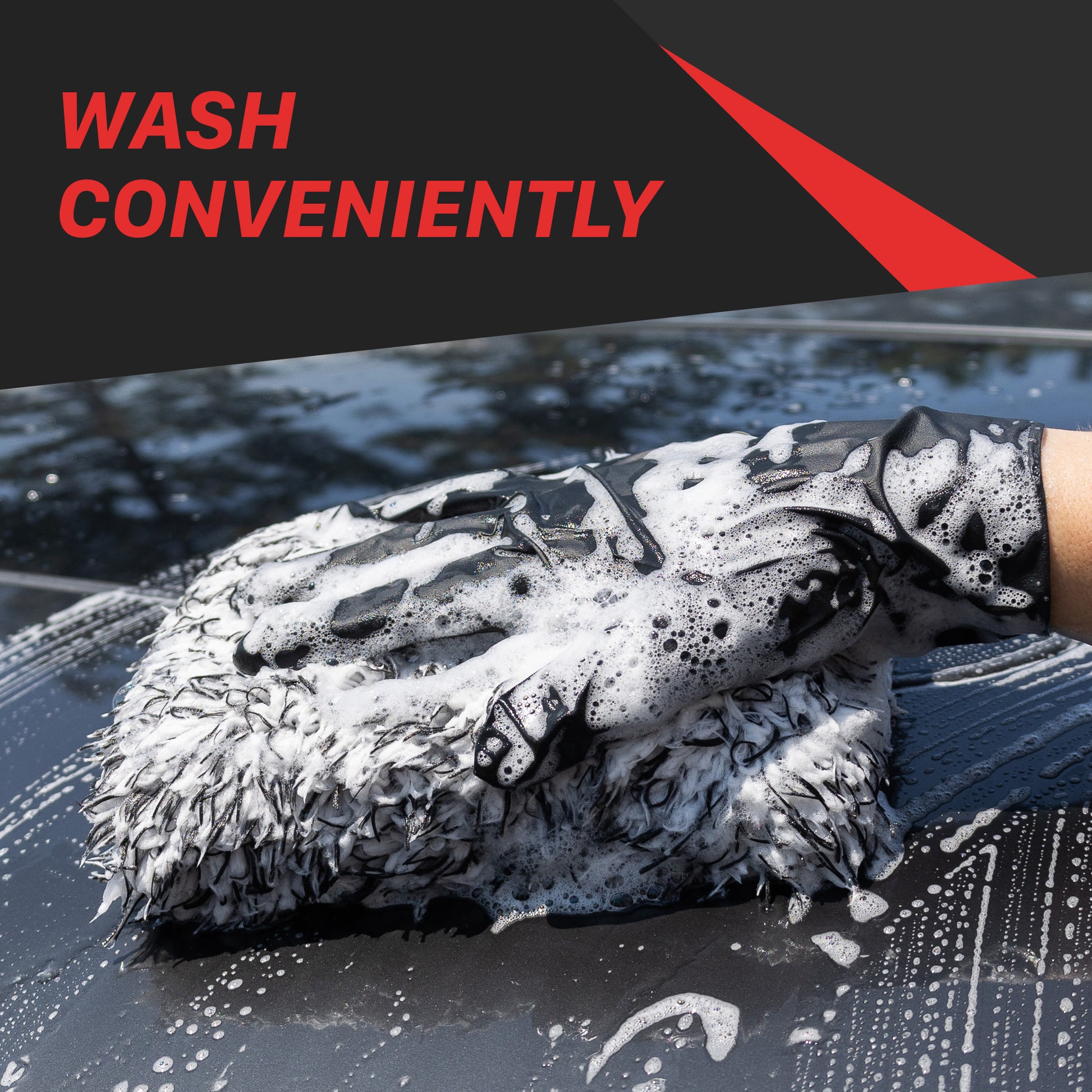 1130004W Car Wash Microfiber Mitt
