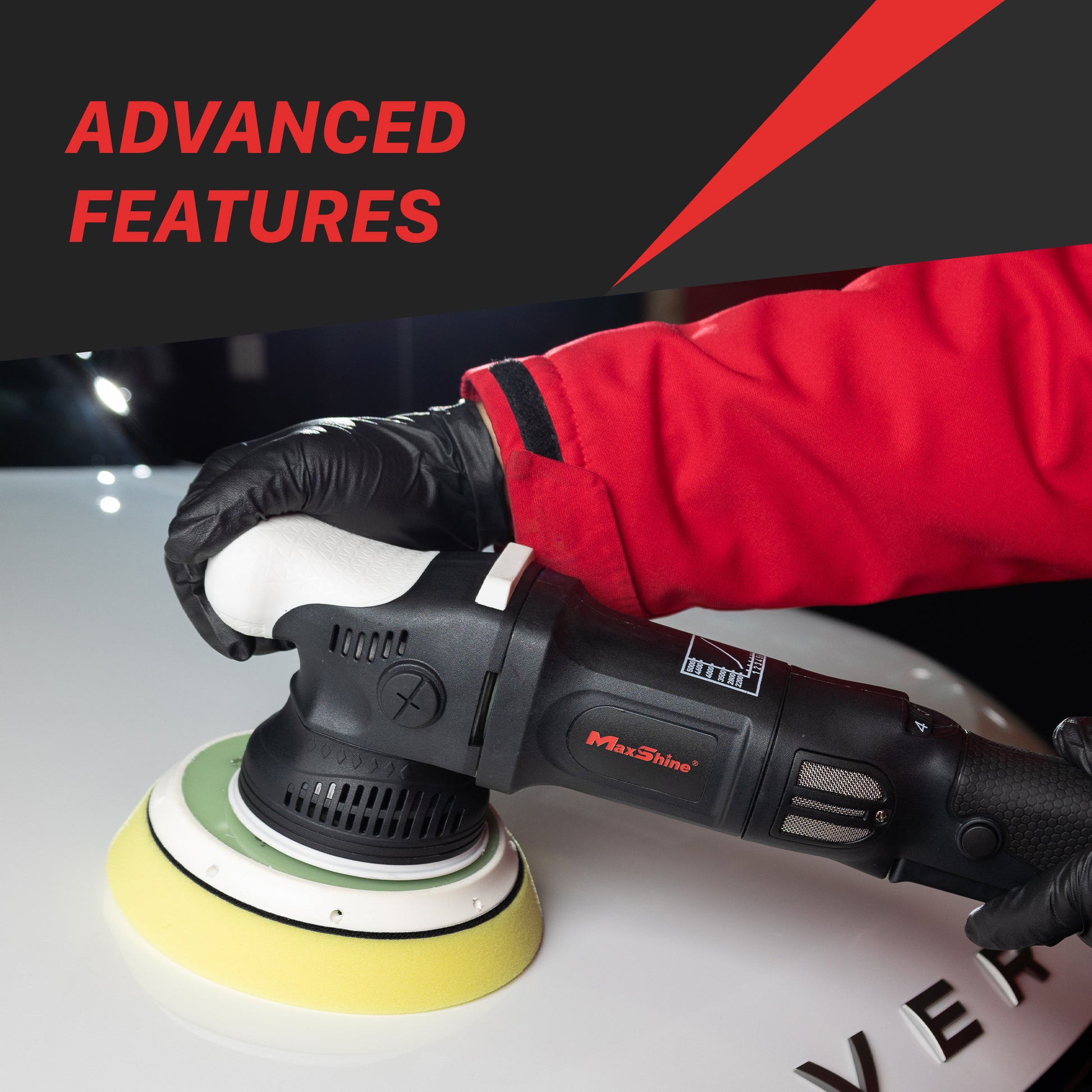 M21 Pro Random Orbital Polisher | M21 Pro Dual Action Polisher - 6in Plate, 21mm Throw, 1000W