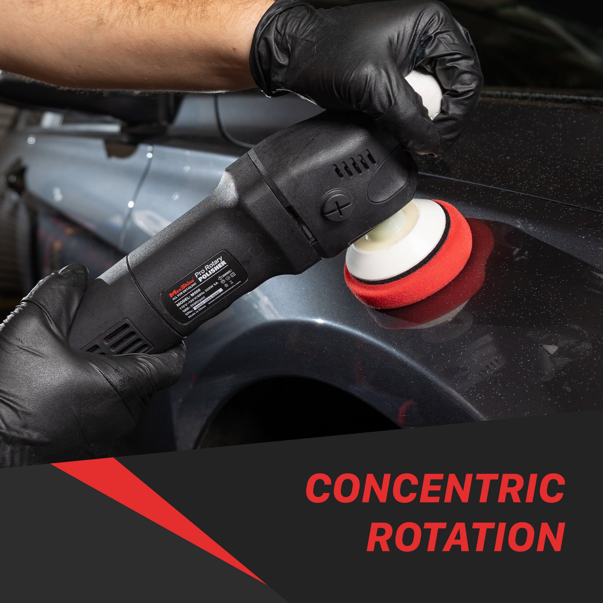 M550 Car Polisher | M550 Rotary Polisher - 3in Plate, 550W