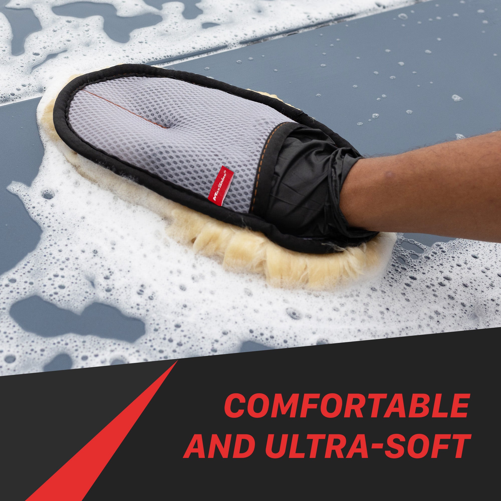 8011005 Super Sheepskin Wash Mitts - Short Hair