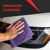 1103860P Car Cleaning Towel | 300GSM Edgeless PU Coated Microfiber Towels - 3 Pack