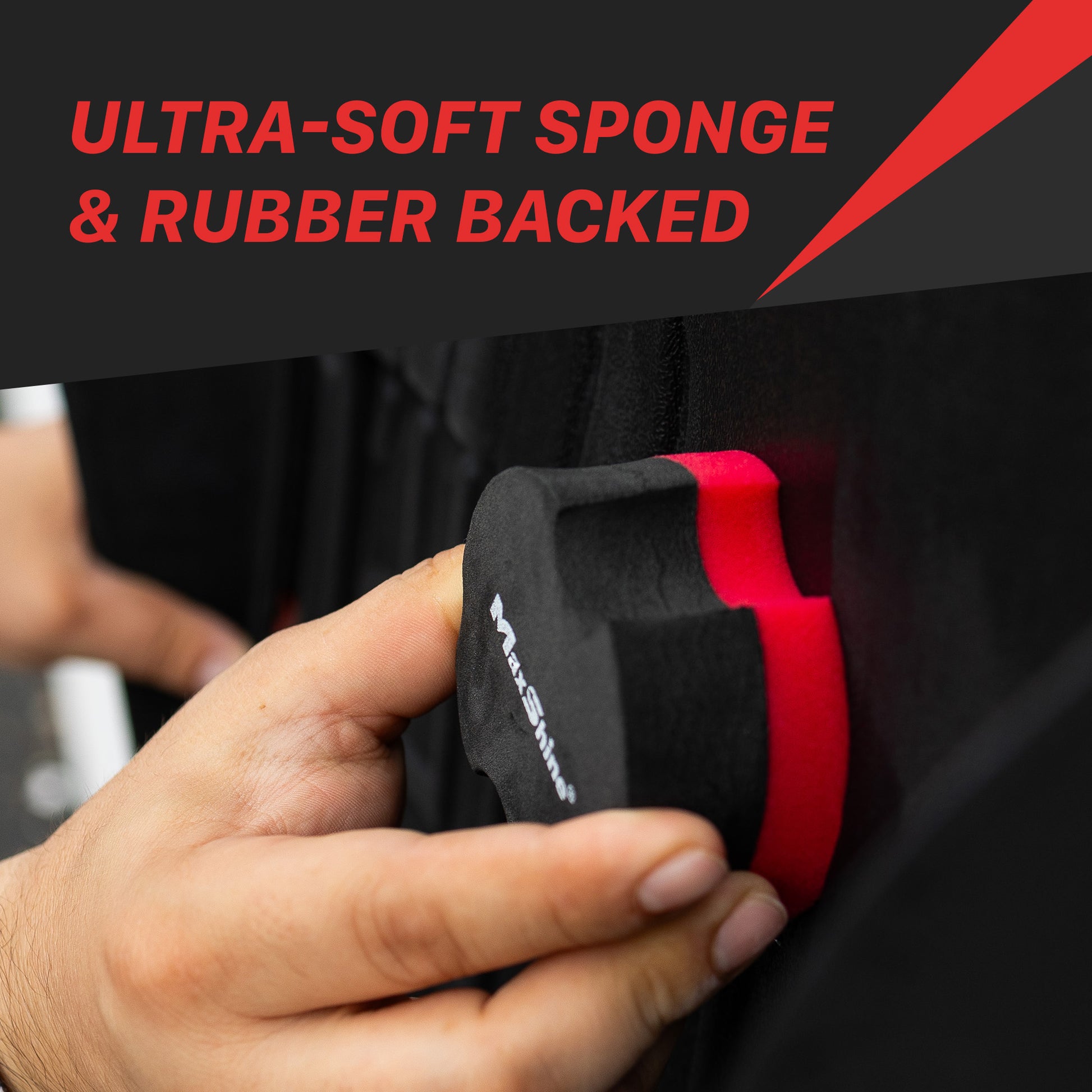 9011002 Rubber Backed Car Wax Foam Applicator Pad - 4 Pack