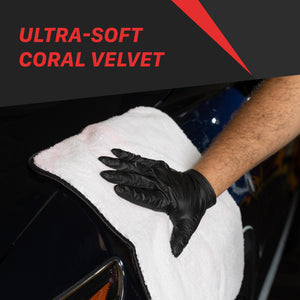 1014040W Car Wash Microfiber Towel | 800GSM Coral Velvet Microfiber Towel