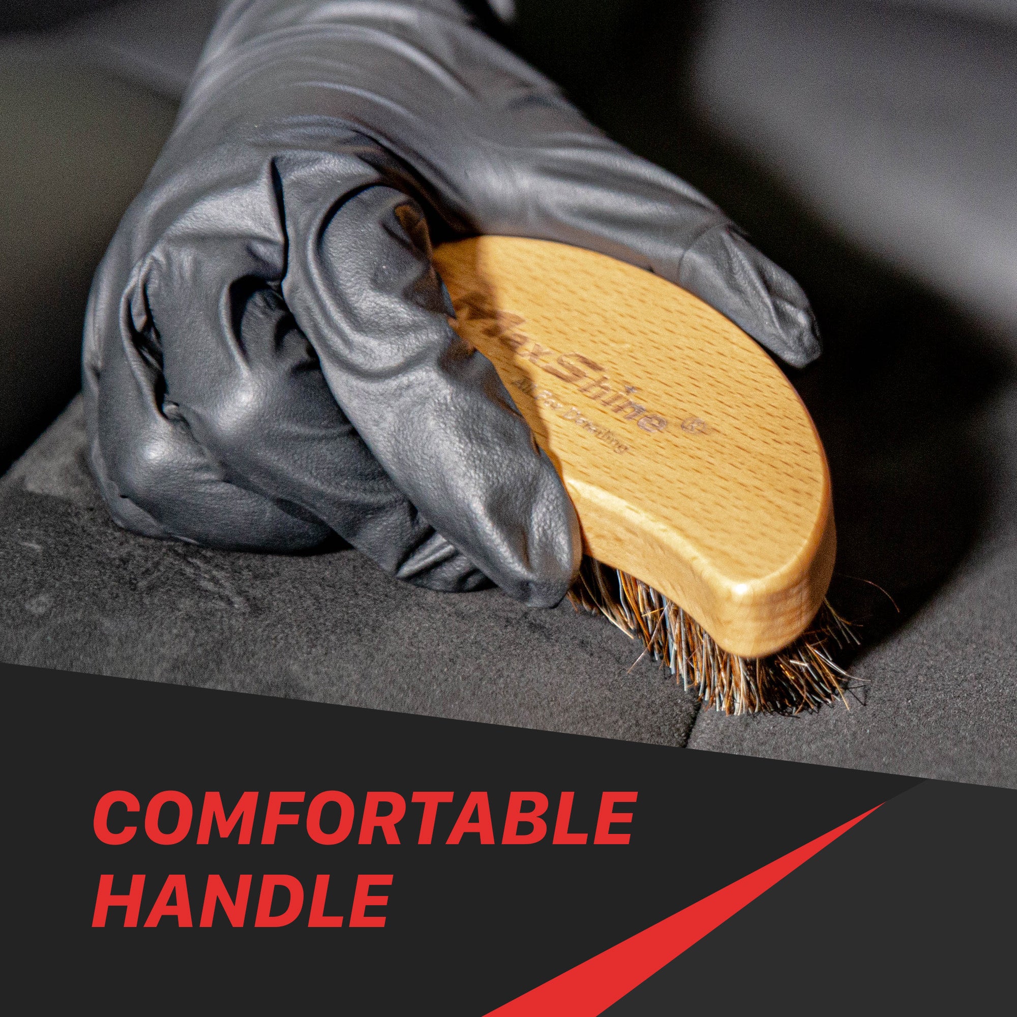 7012003 Brush for Cleaning Car Interior | Ergonomic Interior Detailing Brush