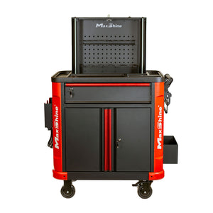 Auto Detailing Cart with Power Strip