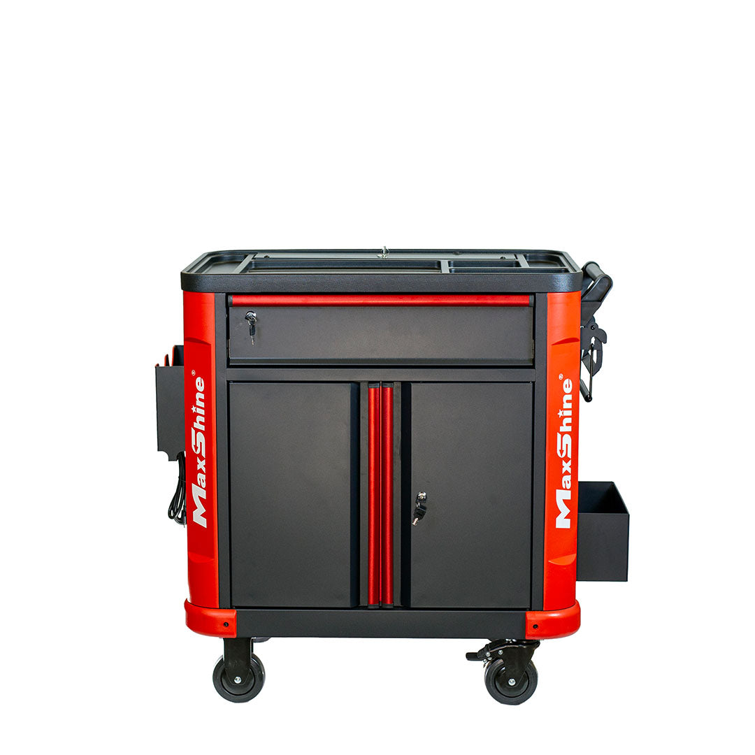 Auto Detailing Cart with Power Strip