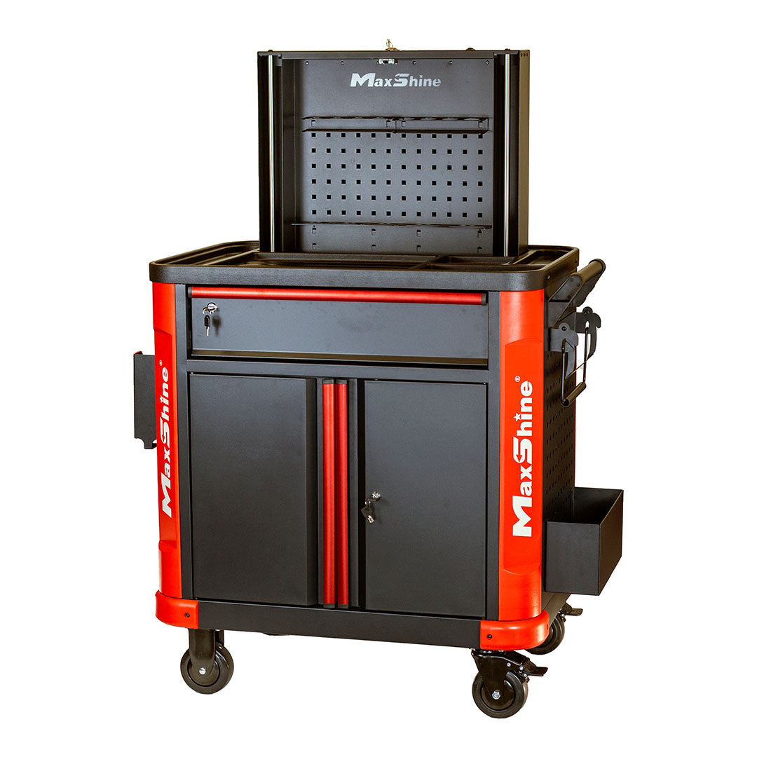 Auto Detailing Cart with Power Strip