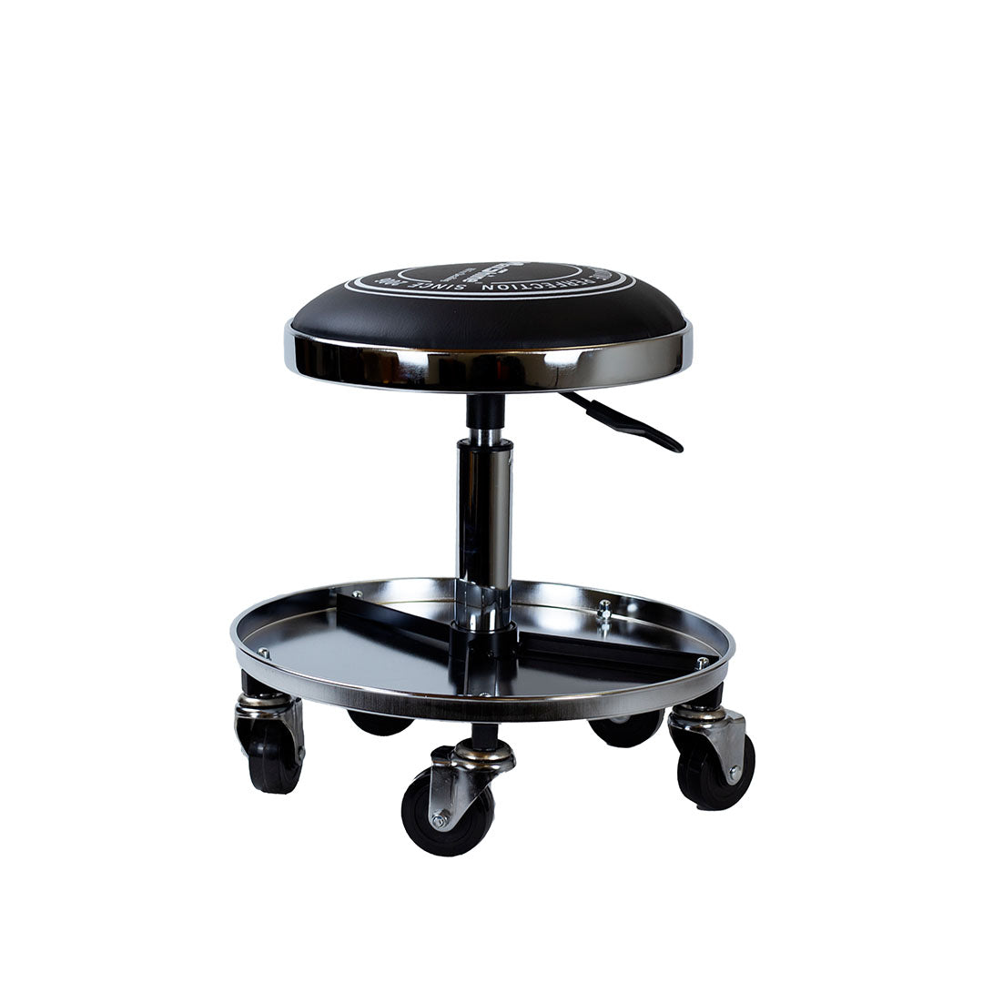 702315 Detailing Stool with Tray Black Chrome