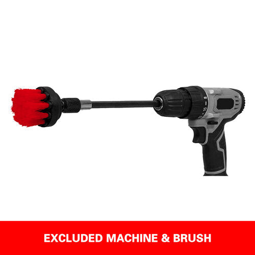 Drill brush attachment for car detailing