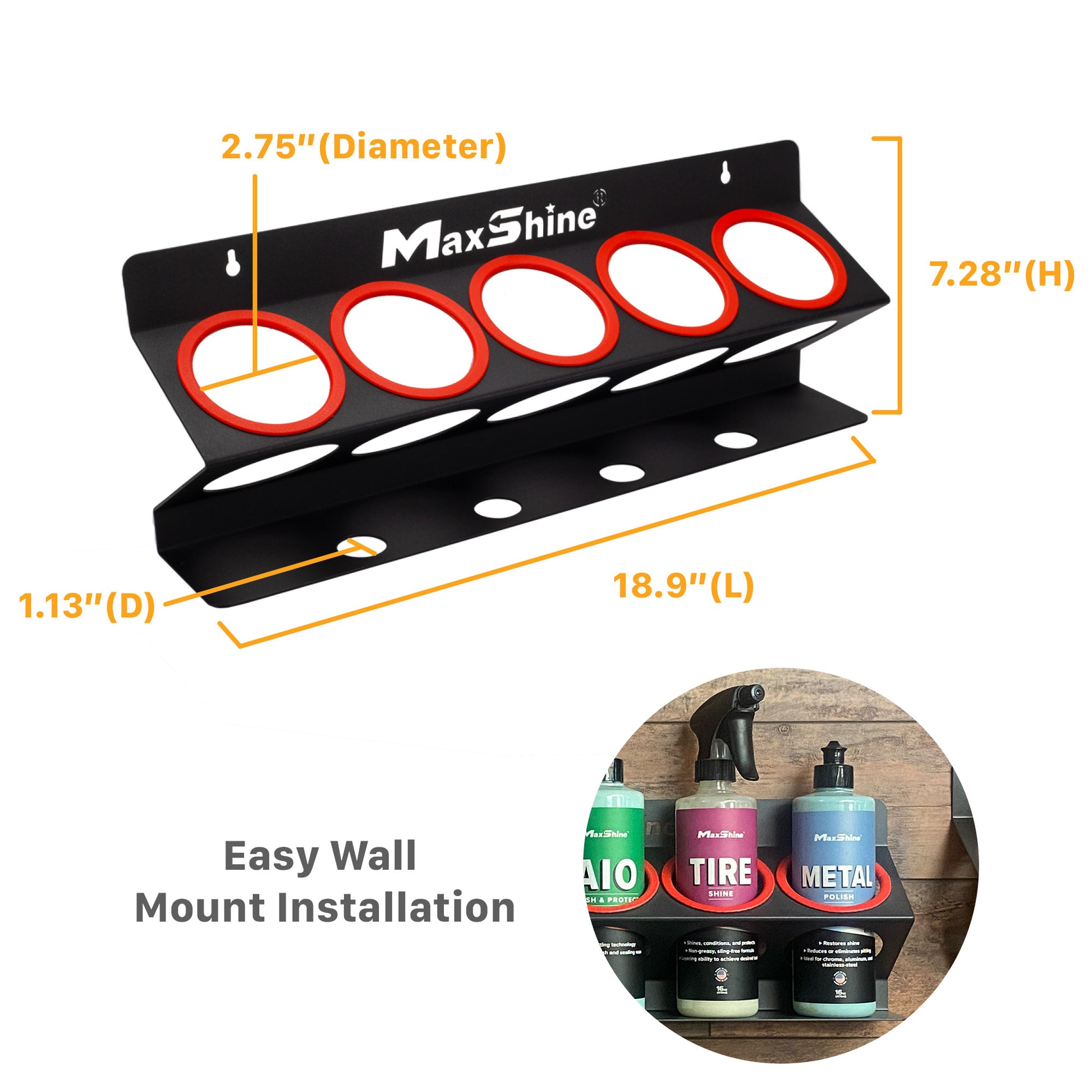 H03BH Spray Bottle Racks - 16oz
