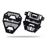 Two black MaxShine metal car dryer wall mounting plates H16 H17 Touchless Car Dryer Wall Mounts