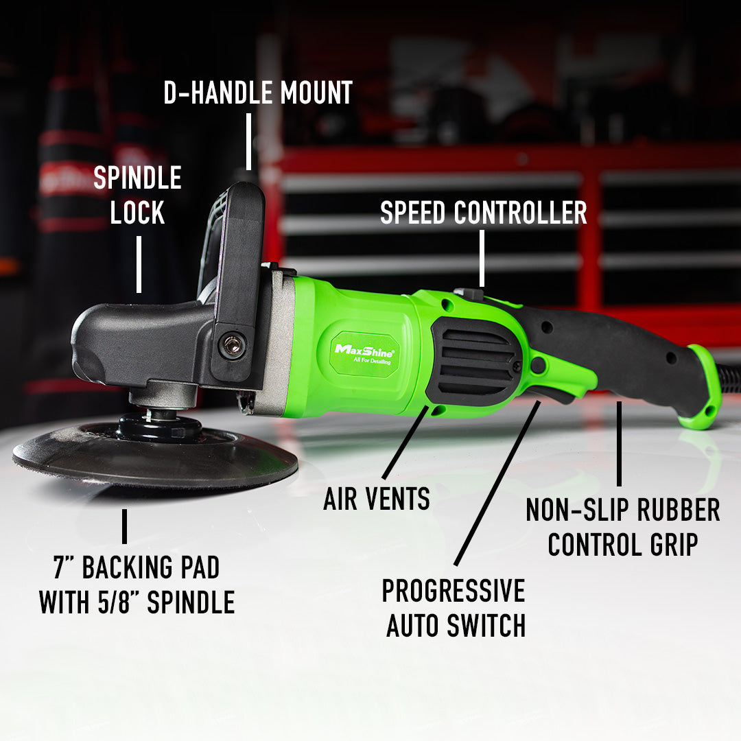 MaxShine M1300 Pro Rotary Polisher Buffer Polisher Parts Diagram