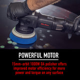 MaxShine M15 Pro Dual Action Orbital Polisher - powerful motor