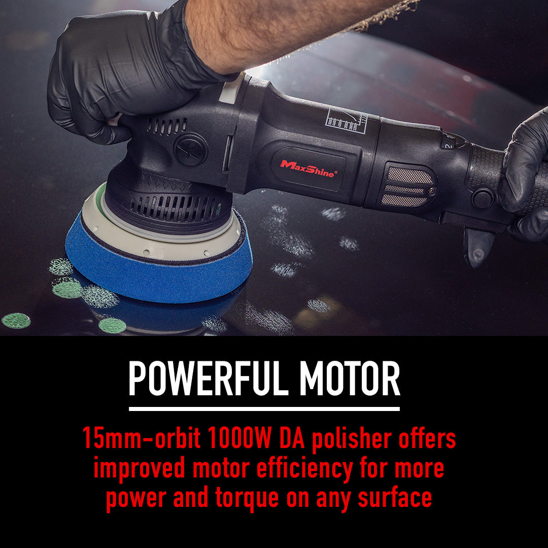 MaxShine M15 Pro Dual Action Orbital Polisher - powerful motor