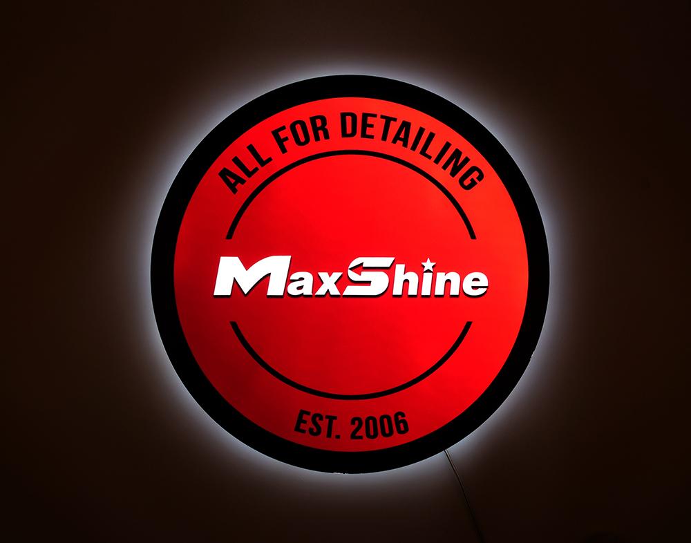 MaxShine Garage Logo and Sign