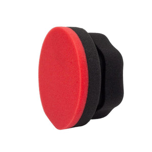 Red Hex Grip Car Wax Foam Applicator