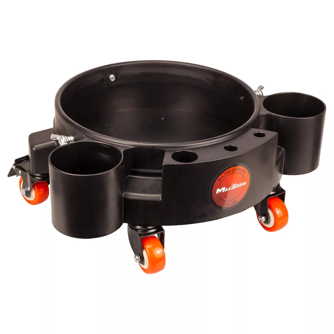 Maxshine 5 Gallon Rolling Bucket Dolly - Heavy-Duty met 5 Wielen, 2 Vergrendelende Wielen, Organizer voor Detaillering van Schoonmaakmiddelen en Borstels Maxshine 5 Gallon Rolling Bucket Dolly - Heavy-Duty met 5 Wielen, 2 Vergrendelende Wielen, Organizer voor Detaillering van Schoonmaakmiddelen en Borstels