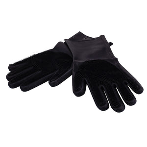 Rubber Scrubbing Gloves