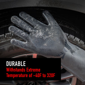 Rubber Scrubbing Gloves