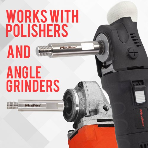 MaxShine Shaft Extension Set - works with rotary polisher and angle grinders