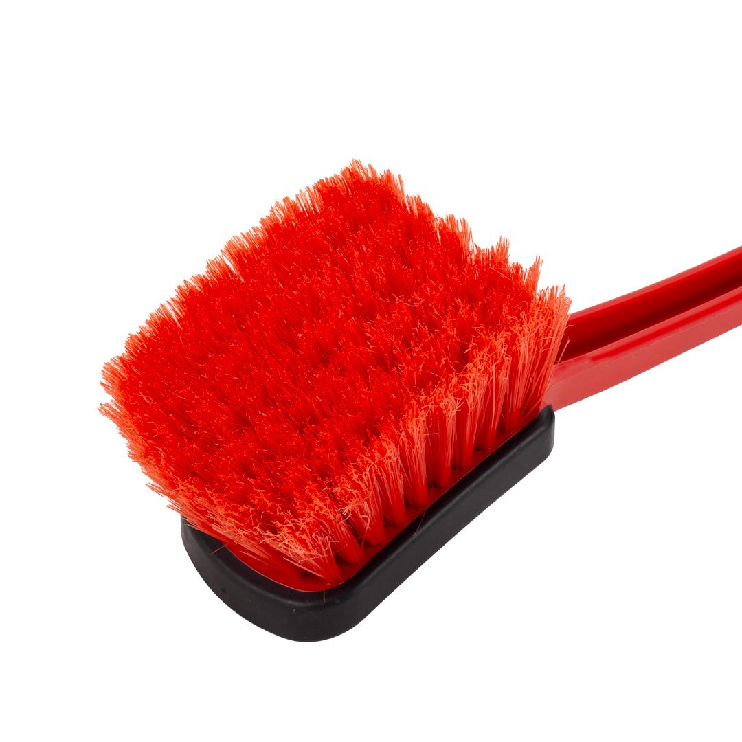 Soft Grip Light Duty Brush with Long Handle Wheel Cleaning Brush