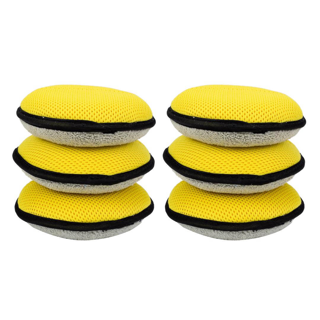 Soft Microfiber Car Wax Pad With Finger Pocket